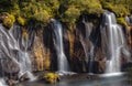 View of Hraunfossar Waterfall, Iceland Royalty Free Stock Photo