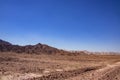 View of colorful mountains of Eilat against blue sky Royalty Free Stock Photo