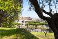 View of the Colosseum from the Palatine Hill. Rome, Italy. Royalty Free Stock Photo