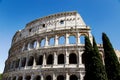 View of Colosseum in Rome at daytime Royalty Free Stock Photo