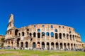 View of Colosseum in Rome at daytime Royalty Free Stock Photo