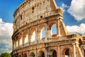 View of the Colosseum in Rome Royalty Free Stock Photo