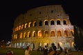 View of Colosseum, Rome Italy at night Royalty Free Stock Photo