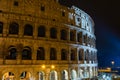 View Colosseum Rome during light show Royalty Free Stock Photo