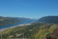 View at Columbia River Gorge from Vista House viewpoint Royalty Free Stock Photo