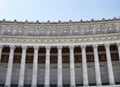 View of columns of Altar of the Fatherland at Piazza Venezia