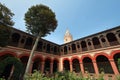 View of columns of the first cloister of the Santo Domingo convent