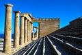 Acropolis in Lindos in Rhodes Island, Greece Royalty Free Stock Photo