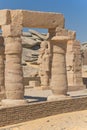View of columns and statues (The Kalabsha temple)