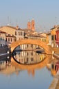 View of Comacchio, Ferrara, Emilia Romagna, Italy