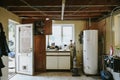 View of a common rural English household garage