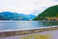 The view of Como lake, Bellagio, Italy. Royalty Free Stock Photo