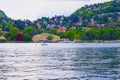 The view of Como lake, Bellagio, Italy. Royalty Free Stock Photo