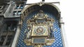 Conciergerie clock on the facade of the palais de justice building, paris