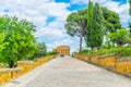 View of the Concordia temple in the Valley of temples near Agrigento in Sicily, Italy Royalty Free Stock Photo