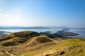 View from Conic hill in Scotland. Beautiful mountains with a lake.