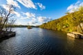 View of the Connecticut River From Brattleboro Vermont State Lin