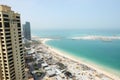 The view on construction of the 210-metre Dubai Eye Royalty Free Stock Photo