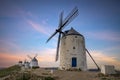 View of the Consuegra windmill complex, Toledo Royalty Free Stock Photo