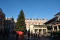 View of Convent Garden Christmas tree, Covent Garden, London, England, United Kingdom