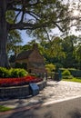 View of Cooks\' Cottage at Fitzroy Gardens in Melbourne