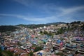 View of Coonoor town under the blue sky, India Royalty Free Stock Photo