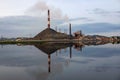 View of the copper plant in the town of Karabash