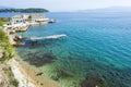 View of Corfu beach at the capital of Corfu island, Greece