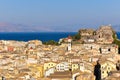 View of Corfu town from New fortress, Corfu, Greece