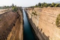 View of Corinth canal in Gree Royalty Free Stock Photo