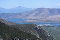 View of the Corinthian Gulf, mountain landscape, Greece, Royalty Free Stock Photo