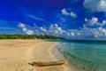 View of corn island beach from Nicaragua Royalty Free Stock Photo