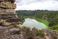 View from the Cornstejn castle on the vranov dam water