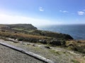 AA view of the Cornwall coastline Royalty Free Stock Photo