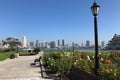 View from Coronado, California, of San Diego skyline Royalty Free Stock Photo