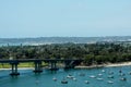 View of Coronado from San Diego Bay Bridge Royalty Free Stock Photo