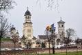 View The Coronation Cathedral in Alba Iulia,- The bell tower-Romania 449 Royalty Free Stock Photo