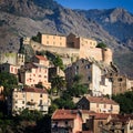 View of Corte, Corsica Royalty Free Stock Photo
