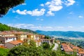 View of Cortona, medieval town in Tuscany, Italy