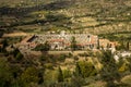 View from Cortona viewpoint historical cemetery Royalty Free Stock Photo