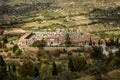 View from Cortona viewpoint historical cemetery Royalty Free Stock Photo