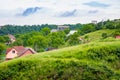 View from the Corvin Castle, Hunedoara, Romania Royalty Free Stock Photo