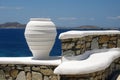 View from the cost of Mykonos Greece