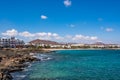 View of Costa Teguise, a touristic resort on Lanzarote island