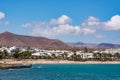 View of Costa Teguise, a touristic resort on Lanzarote island