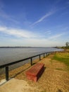 A view of the Costanera Park by the Uruguay river in Paso de los Libres, Argentina