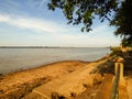 A view of the Costanera Park by the Uruguay river in Paso de los Libres, Argentina