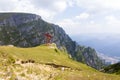 Bucegi plateau and Costila peak Royalty Free Stock Photo