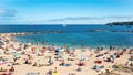 View of the cote d`Azur in Antibes, France Royalty Free Stock Photo