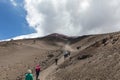 View from Cotopaxi volvcano during trekking trail. Cotopaxi National Park, Ecuador. South America